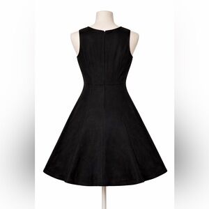 Philosophy Faux Leather Fit Flare Dress Black Sleeveless Womens 6 NWT